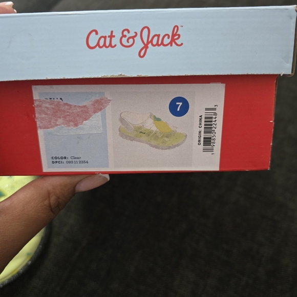 Cat & Jack Kids Lemon Sandals - Yellow and Clear - Picture 6 of 9